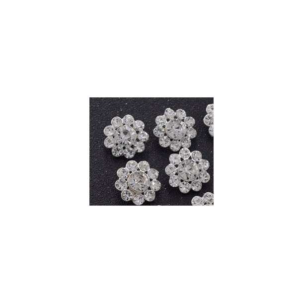 BLINGKNAPP  Blomst 20mm